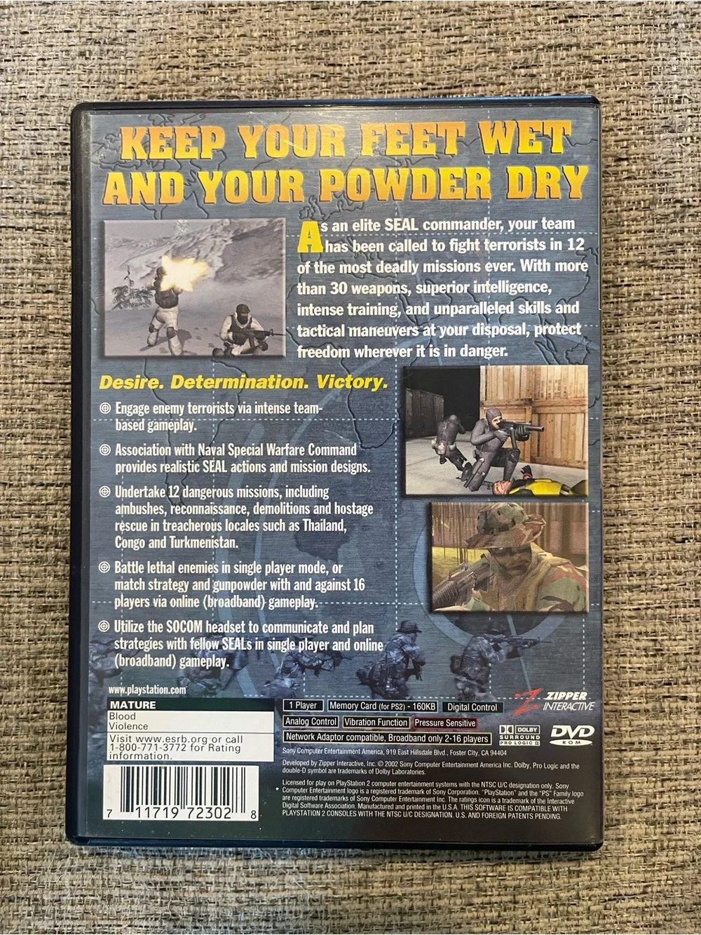 Sony SOCOM: U.S. Navy SEALs PS2 Game